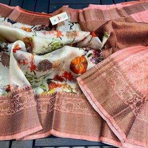 Handloom Banarasi pure kora Banarasi sarees*