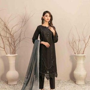 *Tawakkal Stitched Fancy Embroidered Jacquard Lawn Shirt Designs with Embellishments