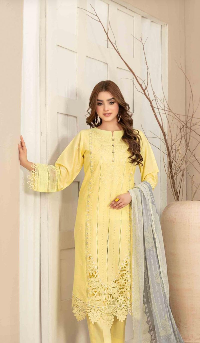 Tawakkal Stitched Fancy Embroidered Jacquard Lawn Shirt Designs